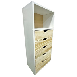 Cómoda Cajonera 5 Cajones Minimalista Chifonier Mu...