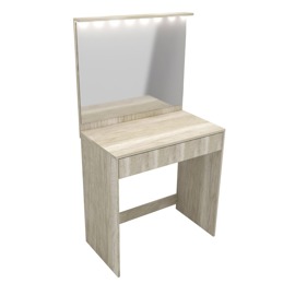 Tocador Maquillador Con Espejo Cajon Y Luz Led  Hels...