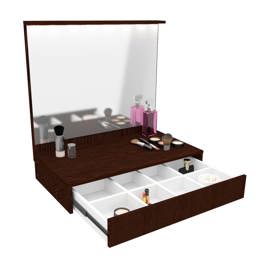 Tocador Maquillador Con Espejo Y Cajon Flotante Con ...