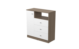 Comoda Dakar Zero Carv Mezzo F/ Blanco