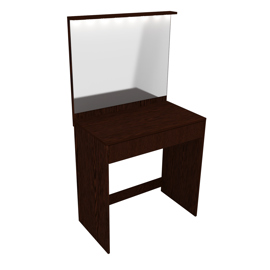 Tocador Maquillador Con Espejo Cajon Y Luz Led Melam...
