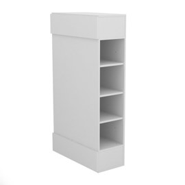 Mueble De Guardado Zapatero Multiuso 2 Cajones Blanc...