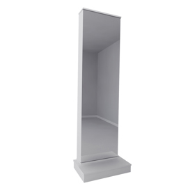 Mueble Zapatero Con Estantes Flotante Y Puerta Espej...