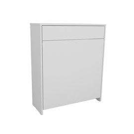 Mesa Plegable Con Cajon Y Estantes Multiuso Melamina...