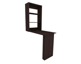 Mesa Barra Plegable Flotante Melamina Wengue