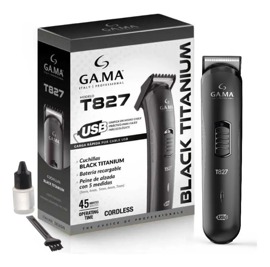 Cortadora De Pelo Gama Black Titanium Carga Usb Trim...