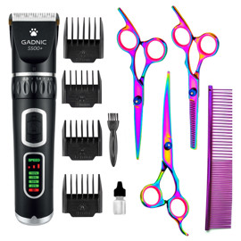 Kit Cortadora De Pelo + Tijeras De Peluqueria Profes...