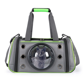 Bolso Transportador De Mascotas Con Cápsula Ventana...