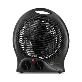 Caloventor  Con Termostato Negro