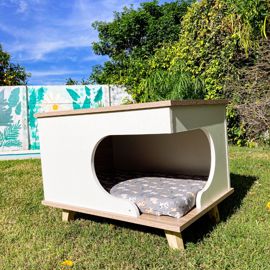 Cama Para Mascotas Ámbar Blanco Y Báltico