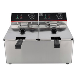 Freidora Industrial Aceite Eléctrica Doble Capacidad...