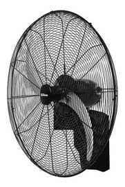 Ventilador De Pared Vwi32 Negro Con 2 Palas