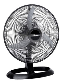Ventilador De Mesa Votr20 Negro Con 3 Palas Metal