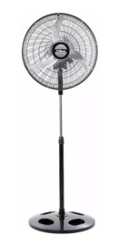 Ventilador De Pie Liliana Vpm2016 Negro 90w 3 Velocidades