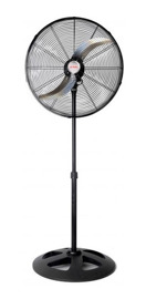 Ventilador De Pie Axel Ax-pie24 90w Negro Palas Metalicas