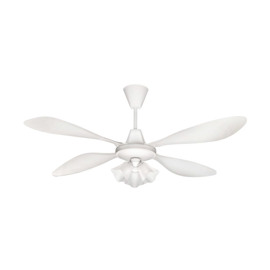 Ventilador De Techo  AxVt4ar Blanco Con 4 Palas De M...