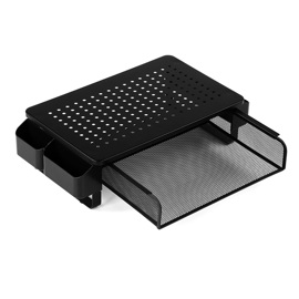 Soporte Elevador Para Monitor De Metal Con Cajón