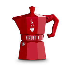 Cafetera Exclusive Moka 6 Tazas Color Rojo