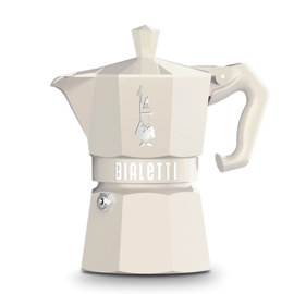 Cafetera Moka Exclusive Italiana 6 Tazas Cream