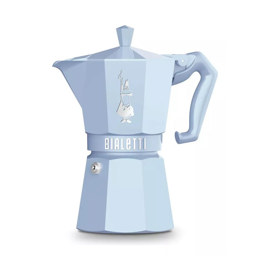 Cafetera Exclusive Moka 6 Tazas Celeste