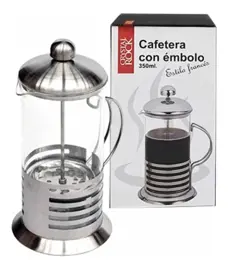 Cafetera Prensa Francesa Con Émbolo 350Ml Vidrio Y A...