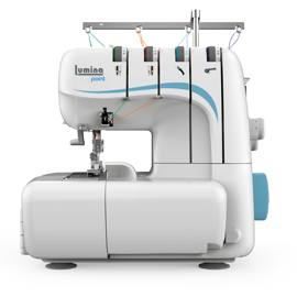 Máquina De Coser Overlock  Point 4 Hilos Celeste