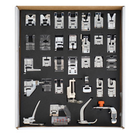 Prensatelas Kit X 32 Universales Para Máquinas De Co...