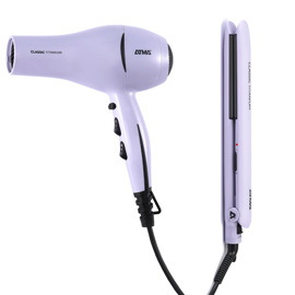 Secador + Planchita De Pelo  Ck4020 Titanium Beauty