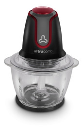 PICADORA DE ALIMENTOS ULTRACOMB 600W BOL DE VIDRIO 1.2 LTS. CUCHILLAS ACERO PC68