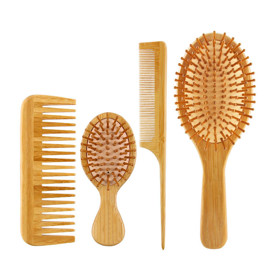 Kit De Cepillos De Bambú 4 Piezas