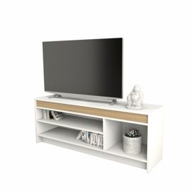 Mesa Rack Tv Led Abierta 1,35M Con Estante 1150 Ceo