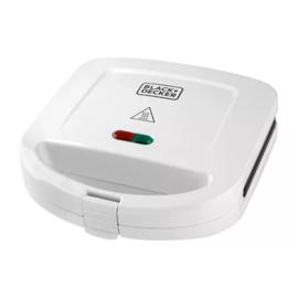 Sandwichera Blackdecker Sm24520A  Blanca 700W 2 Sand...