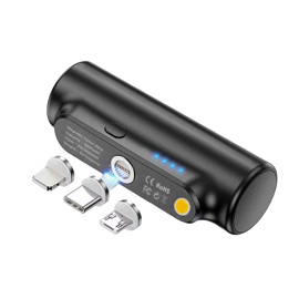 Cargador Portátil  Mini Power Bank Usb C Lightning 5...