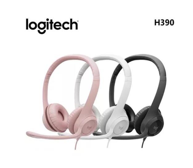 Logitech Auriculares USB H390 Para Computadora Color Rosa