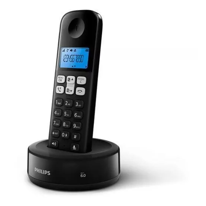 Teléfono inalámbrico Philips D1311B/77 Negro