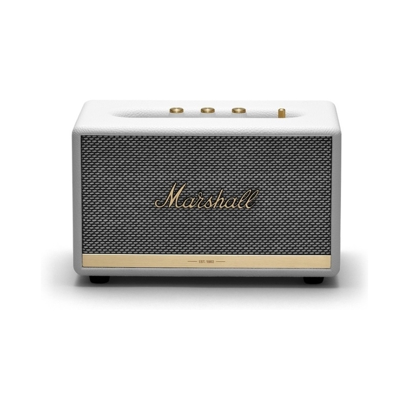 Parlante Marshall Acton II Blanco Bluetooth - MARSHALL AUDIO PEQUEÑO  PORTATIL - Megatone