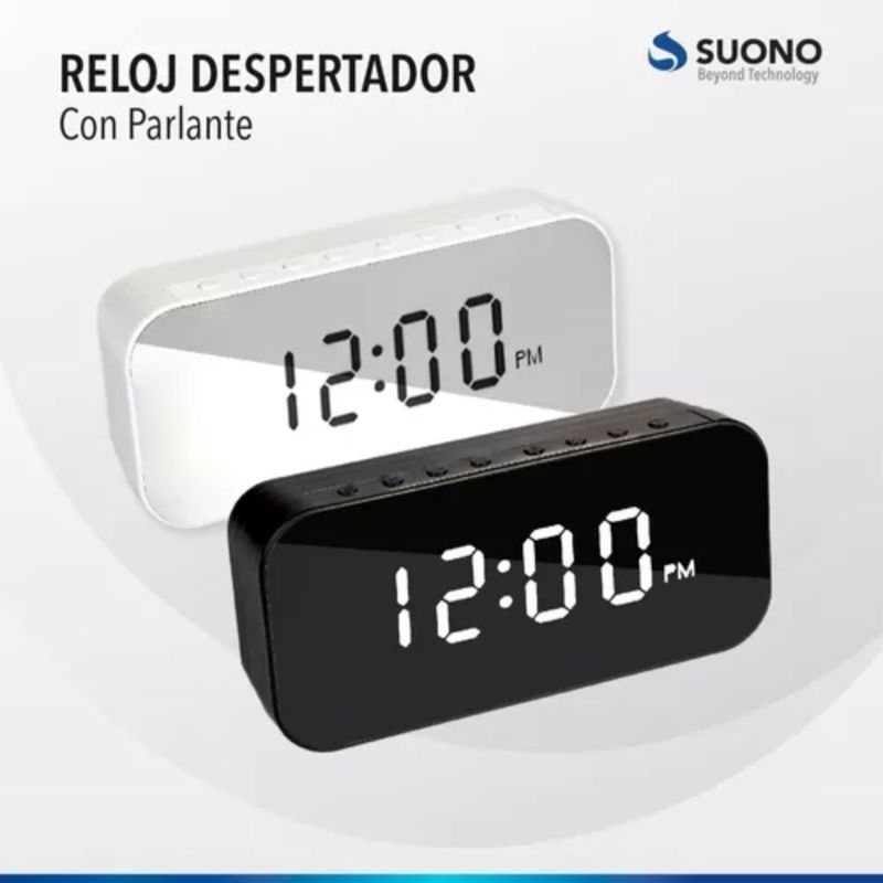 Radio Reloj Despertador Bluetooth Con Parlante Tf Radio Fm 119