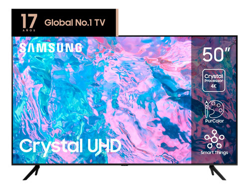 Smart Tv Samsung 50 Pulgadas Un50cu7000gczb Crystal Uhd 4k - SAMSUNG TV LED  44 a 50P SMART - Megatone