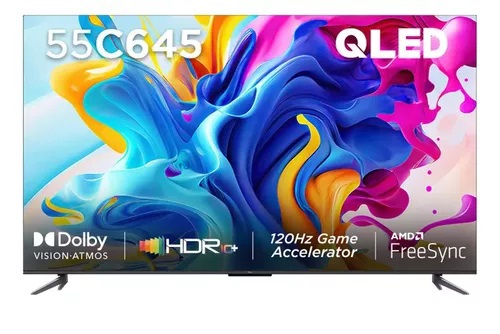 Smart Tv Qled 55 Pulgadas Tcl Qled L55c645 4k Uhd Google Tv - TCL TV LED 51  A 59P SMART - Megatone