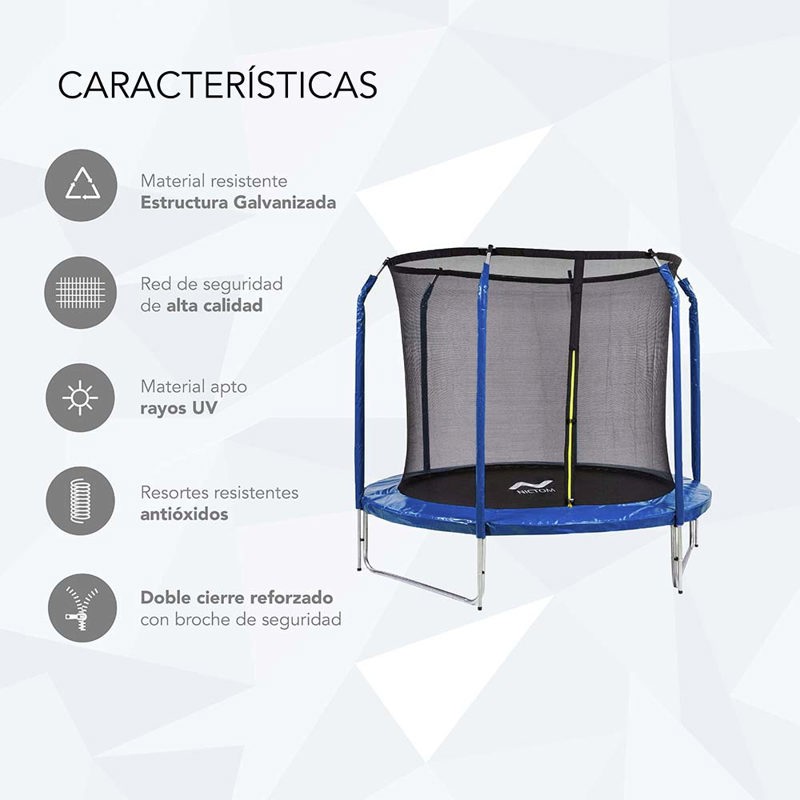 Cama Elastica Saltarina Niños Adultos + Red Grande 3.00 Mts - $ 61.407,15