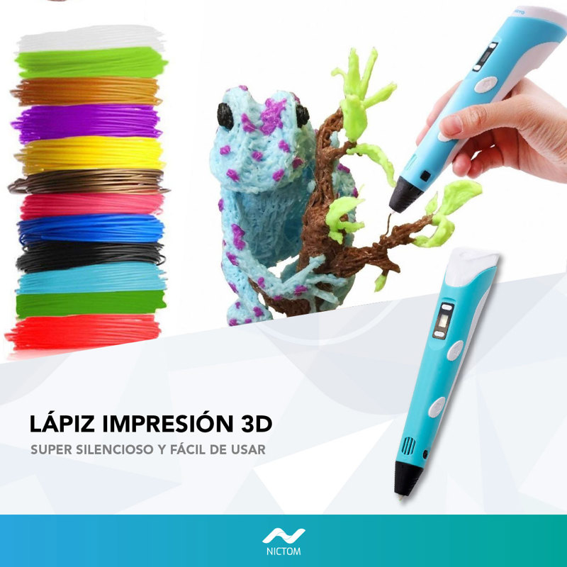 Lapiz Bolígrafo Impresora 3d + 20 Filamentos