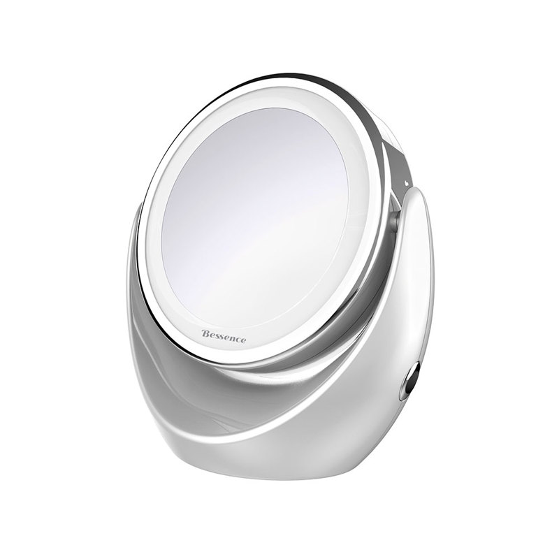 ERBE Espejo de maquillaje aumento 5x, metal pulido ✔️ Compra