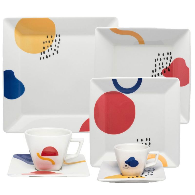 Set 42p Juego Vajilla Oxford Dessau Platos Te Cafe Porcelana
