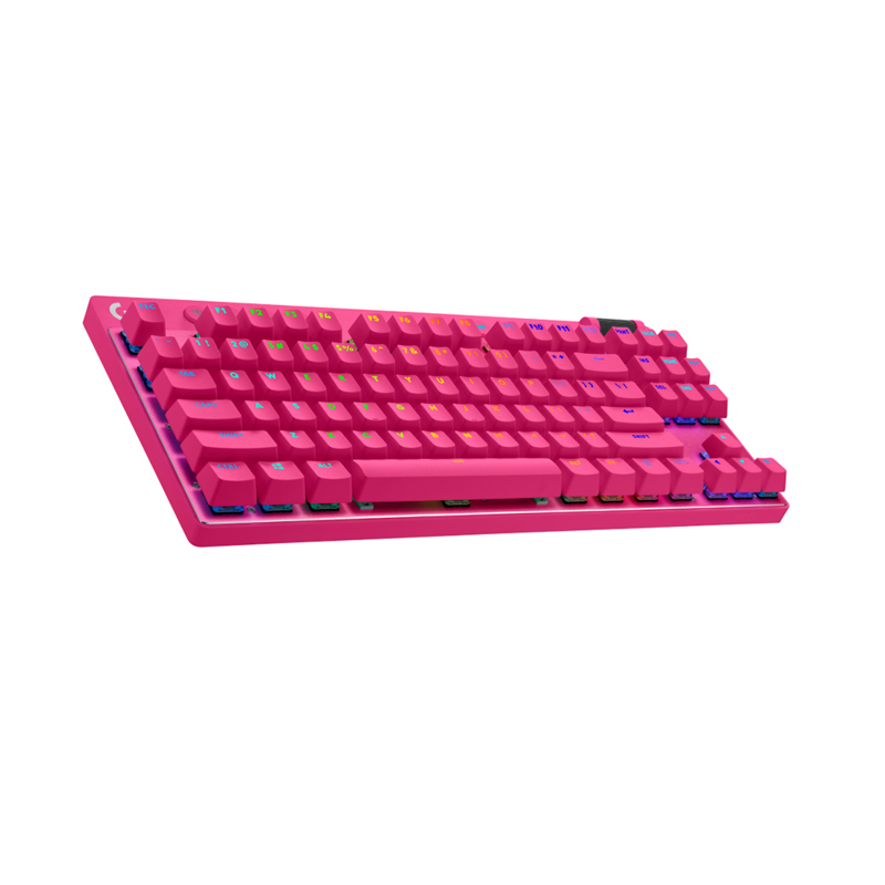 Teclado Gamer Inalámbrico Pro X TKL Magenta LOGITECH TECLADOS