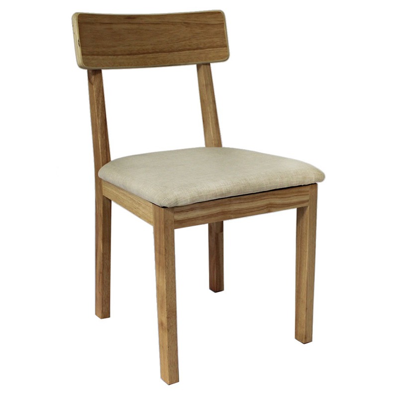 Silla de comedor de madera moderna para cocina, silla de comedor, silla de  tela de madera maciza, silla de comedor tallada americana retro para sillas