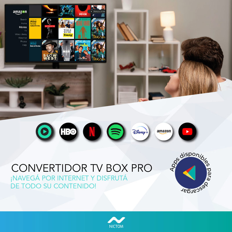 Smart Tv Box Tvbox Convertidor A Smart