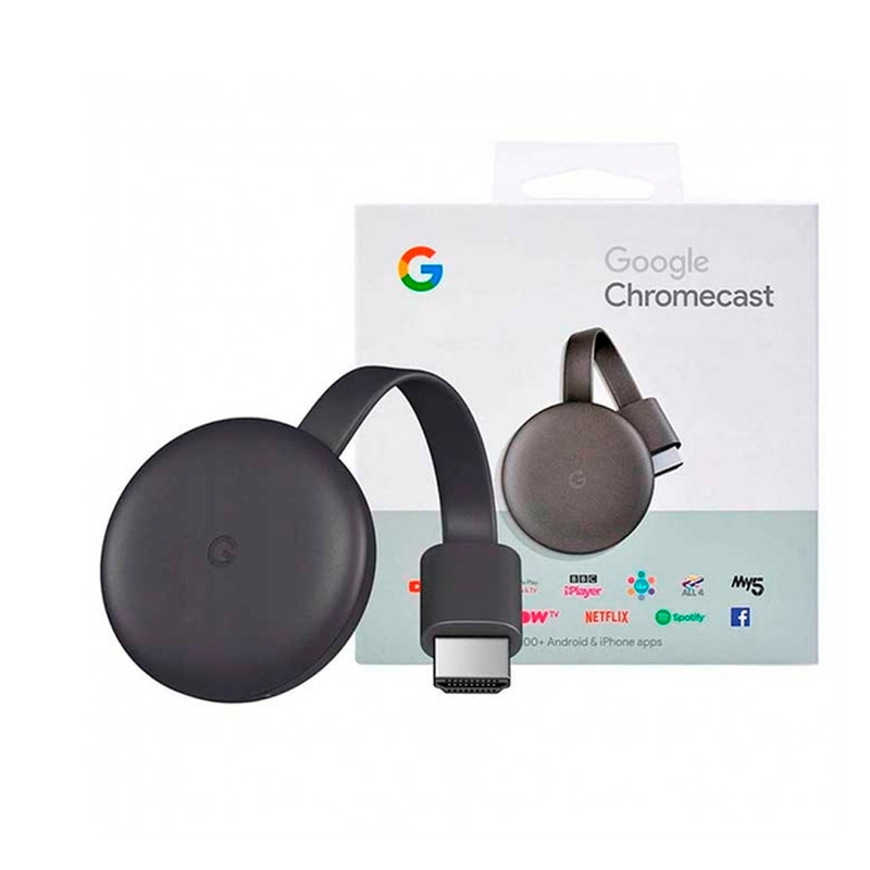 Google Chromecast 3 Gris WiFi Full HD - GOOGLE ASISTENTES VIRT, MED  STREAMING - Megatone
