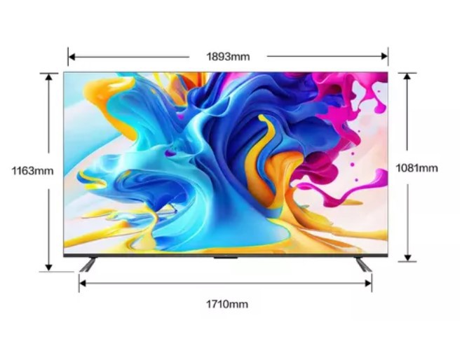 TV TCL 85 Pulgadas 215.9 cm 85C645 4K-UHD QLED Smart TV G