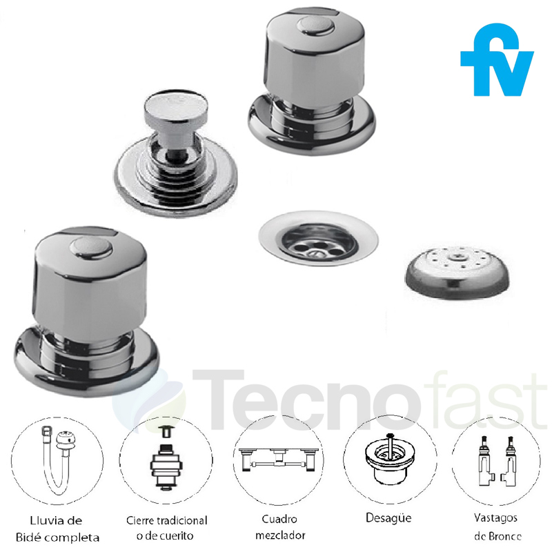 Fv Arizona Mezcladora Bidet Fv Combo Baño Grifería Fv Arizona Kit