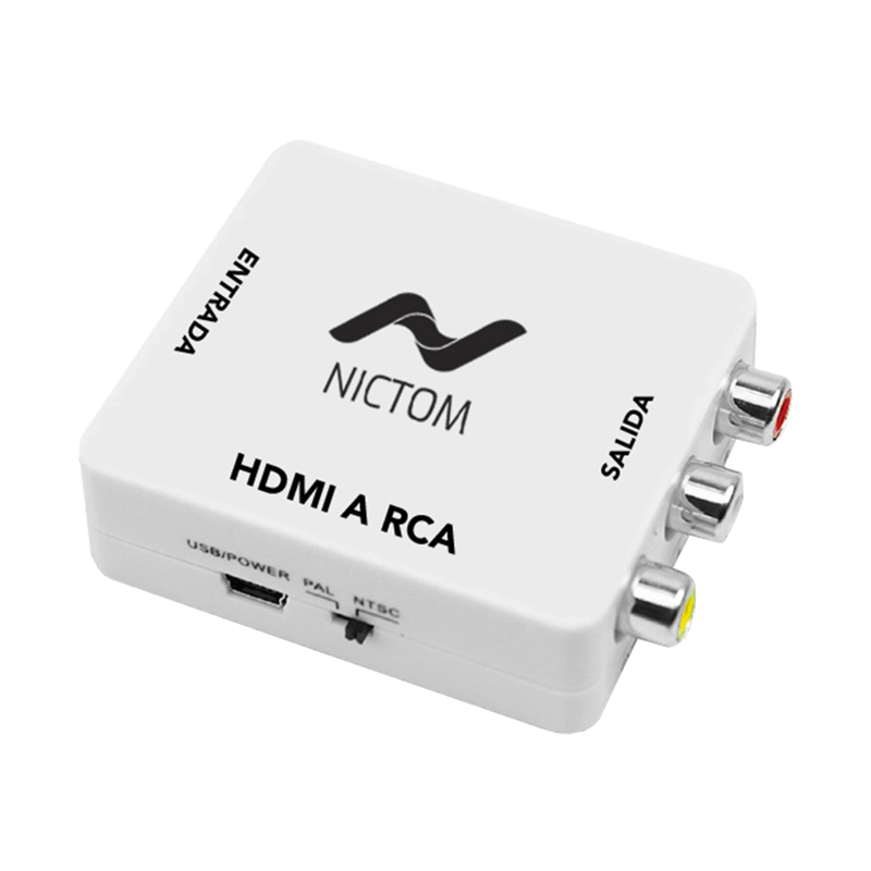 Conversor Adaptador HDMI a VGA Nictom Activo Con Audio Local